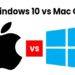 What is the difference between Windows 10 and Mac OS?